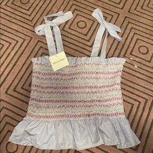 NWT abitabile style envy cropped peplum style top